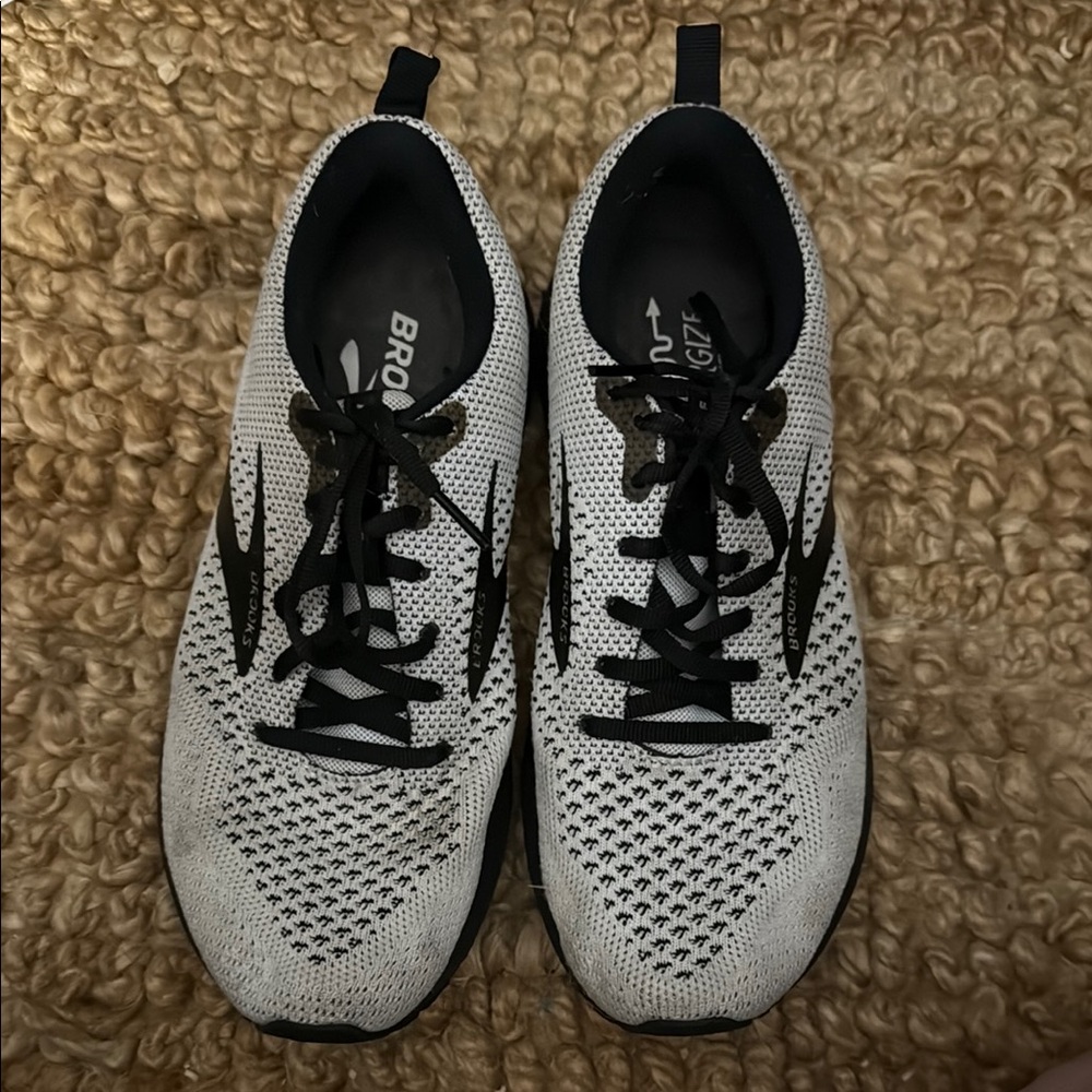 Brooks Women’s White and Black Running Shoes
